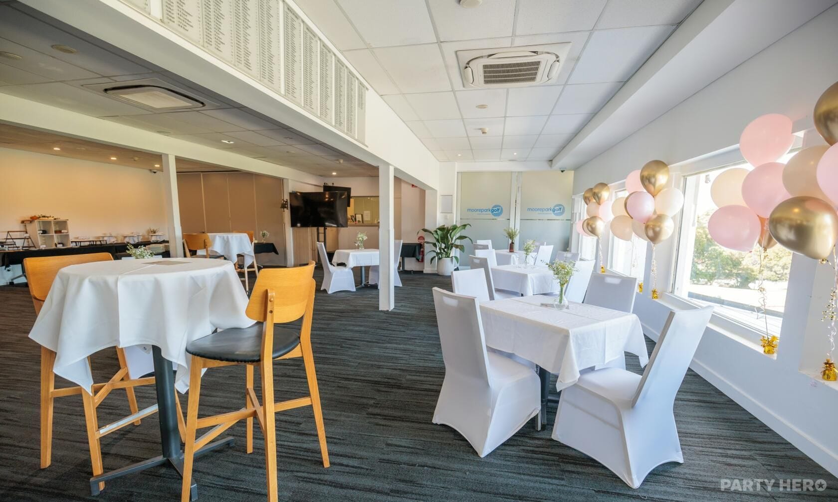 Park View Bar at Moore Park Golf Club - party venue hire