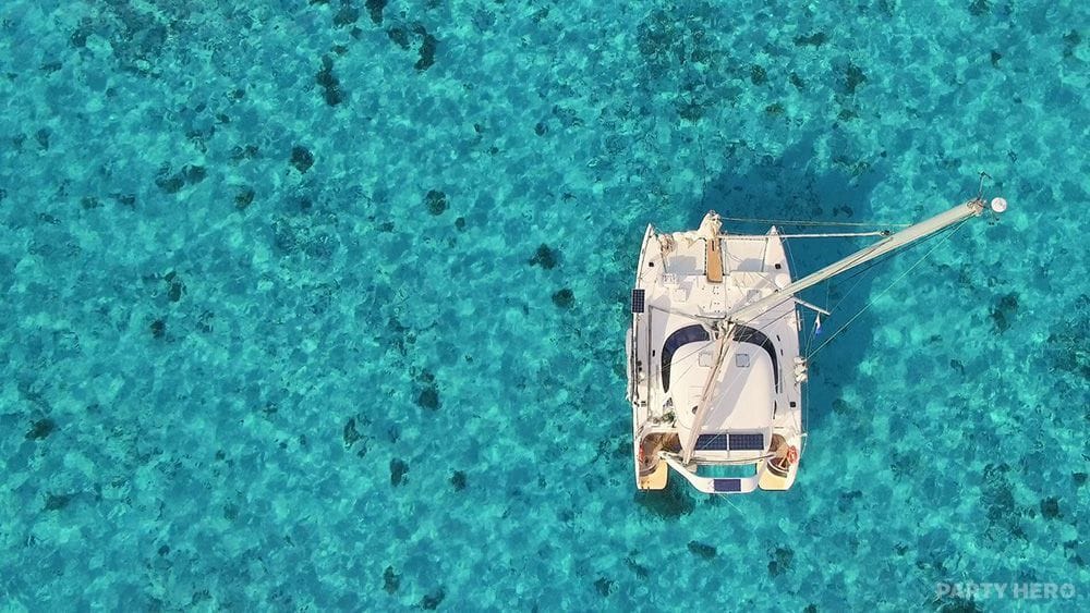 Barefoot catamaran hire on Sydney Harbour