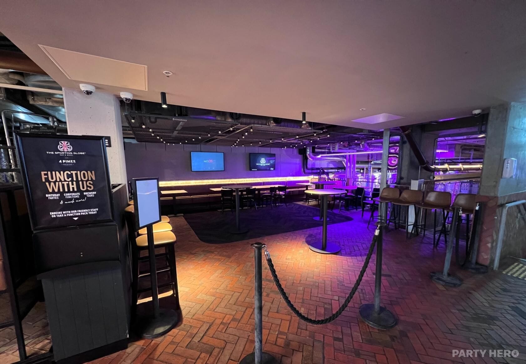 Brew View at The Sporting Globe King Street Wharf - party venue hire