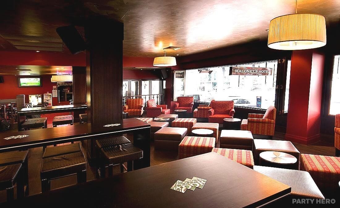 Lounge at Maloney's Hotel - party venue hire