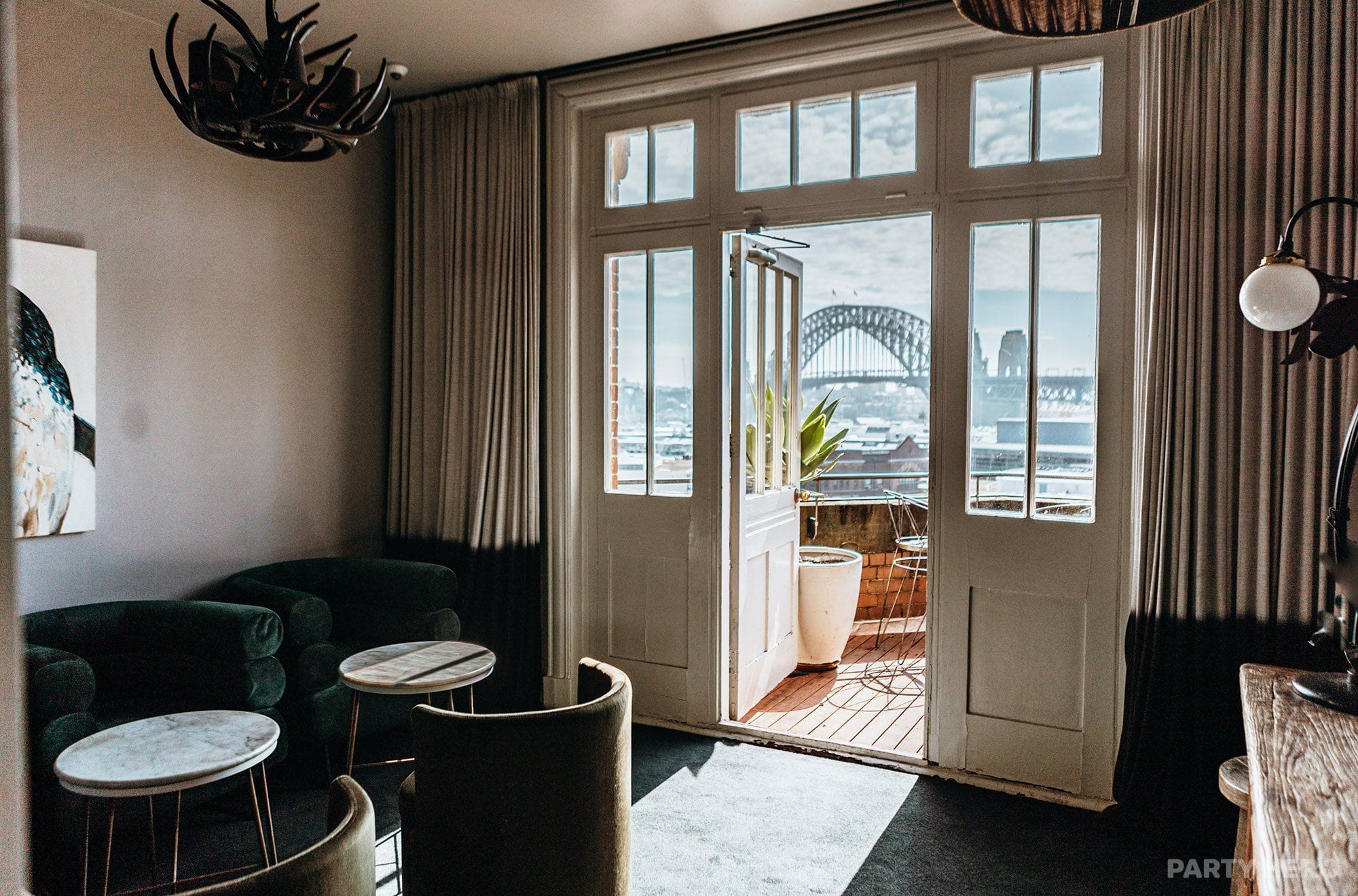 Henry Deane at Hotel Palisade - party venue in Sydney