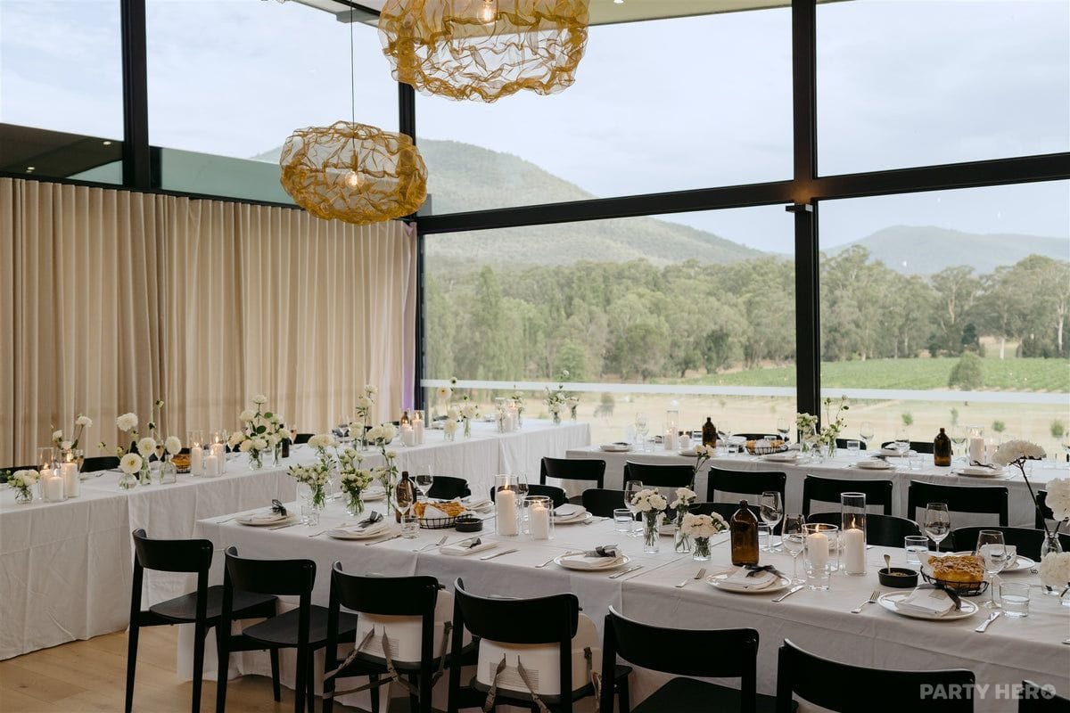 Glasshouse at Boat O'Craigo - party venue in the Yarra Valley