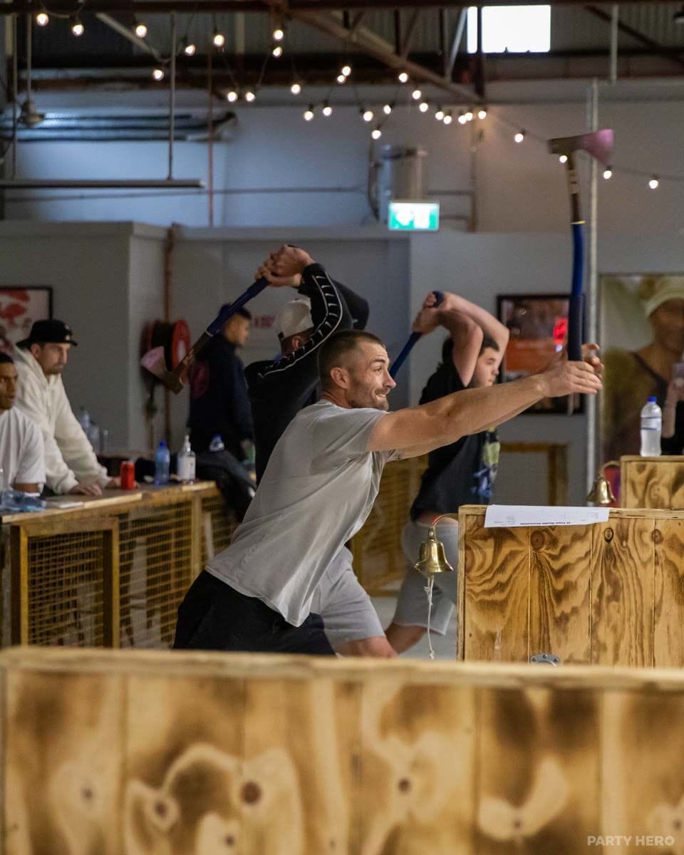 Kiss My Axe Brookvale axe throwing in Sydney - group bookings