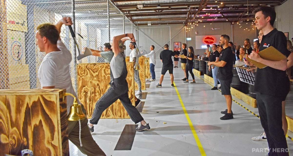 Kiss My Axe Brookvale axe throwing in Sydney - group bookings