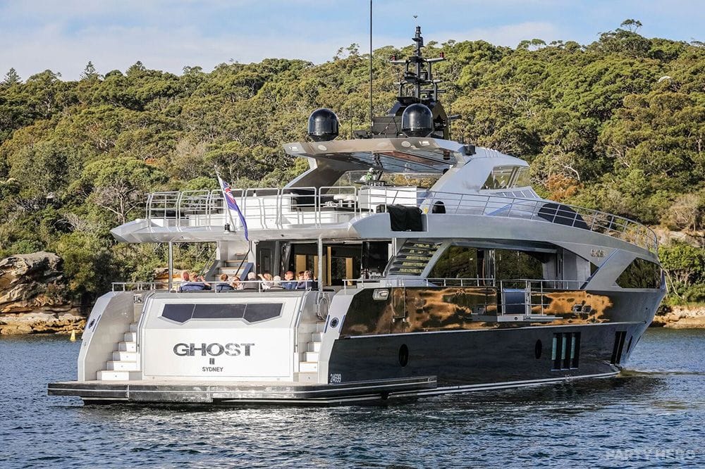Ghost II yacht hire on Sydney Harbour