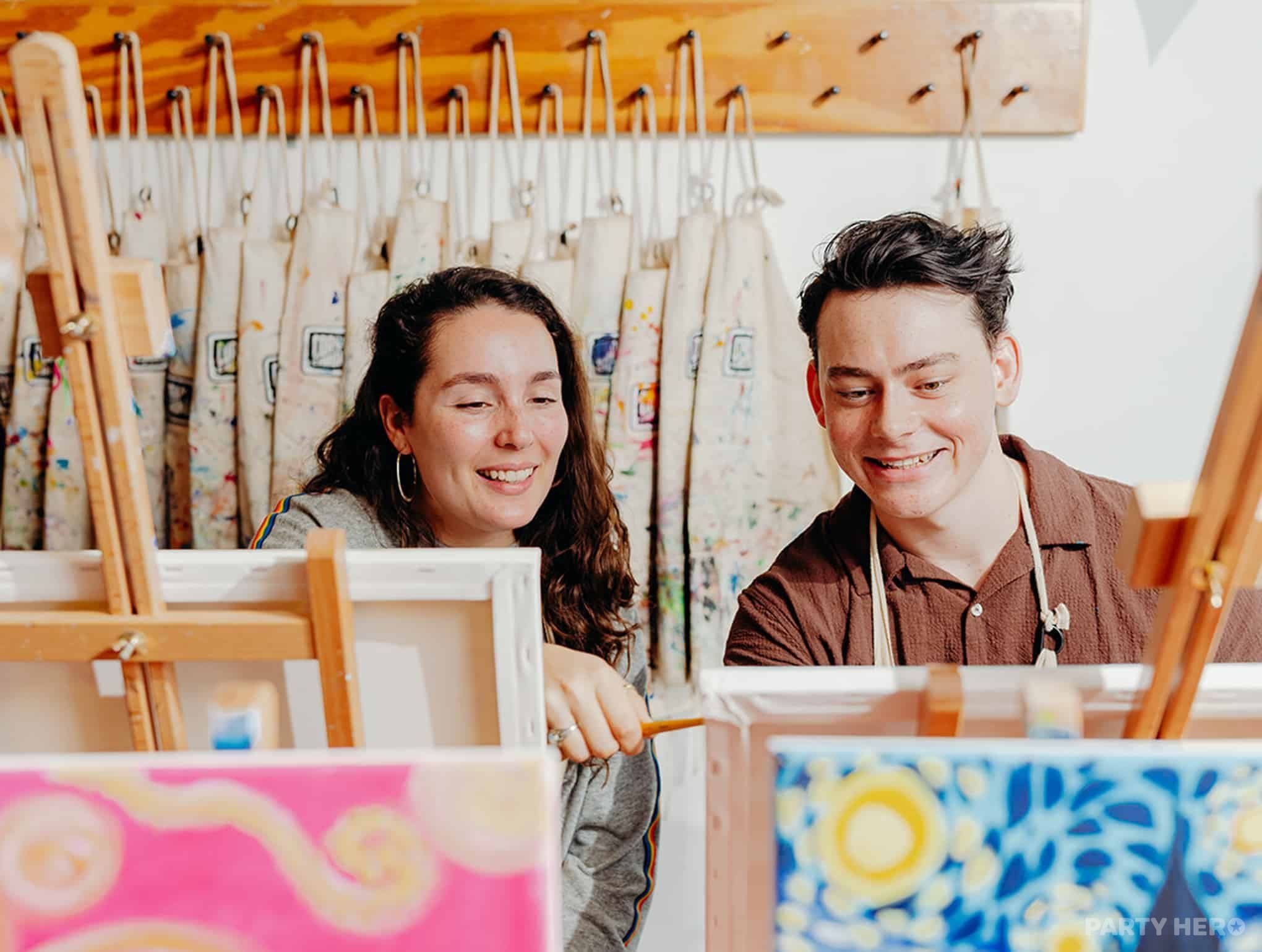 Cork & Chroma paint & sip in Sydney - group bookings