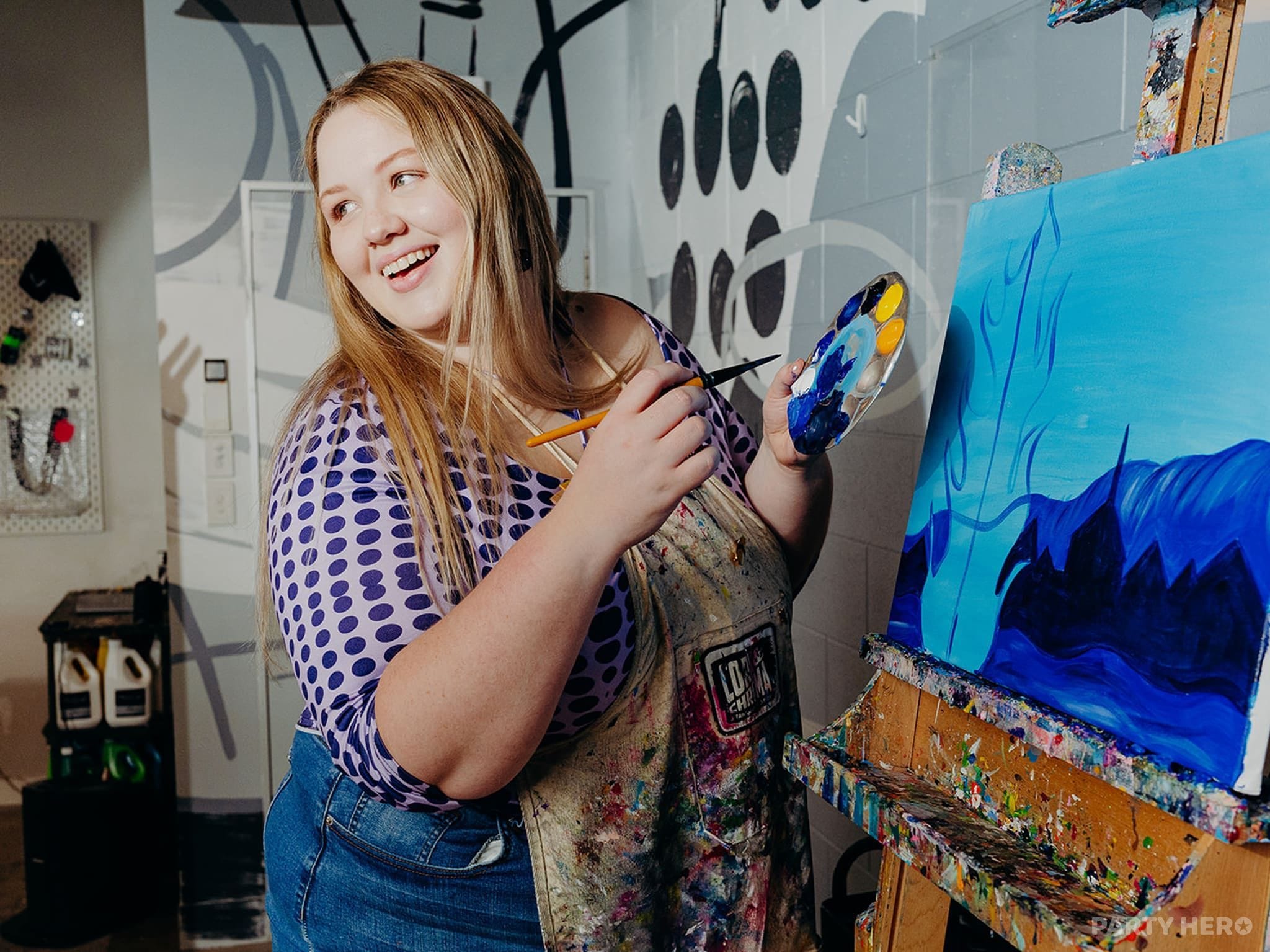 Cork & Chroma paint & sip in Sydney - group bookings