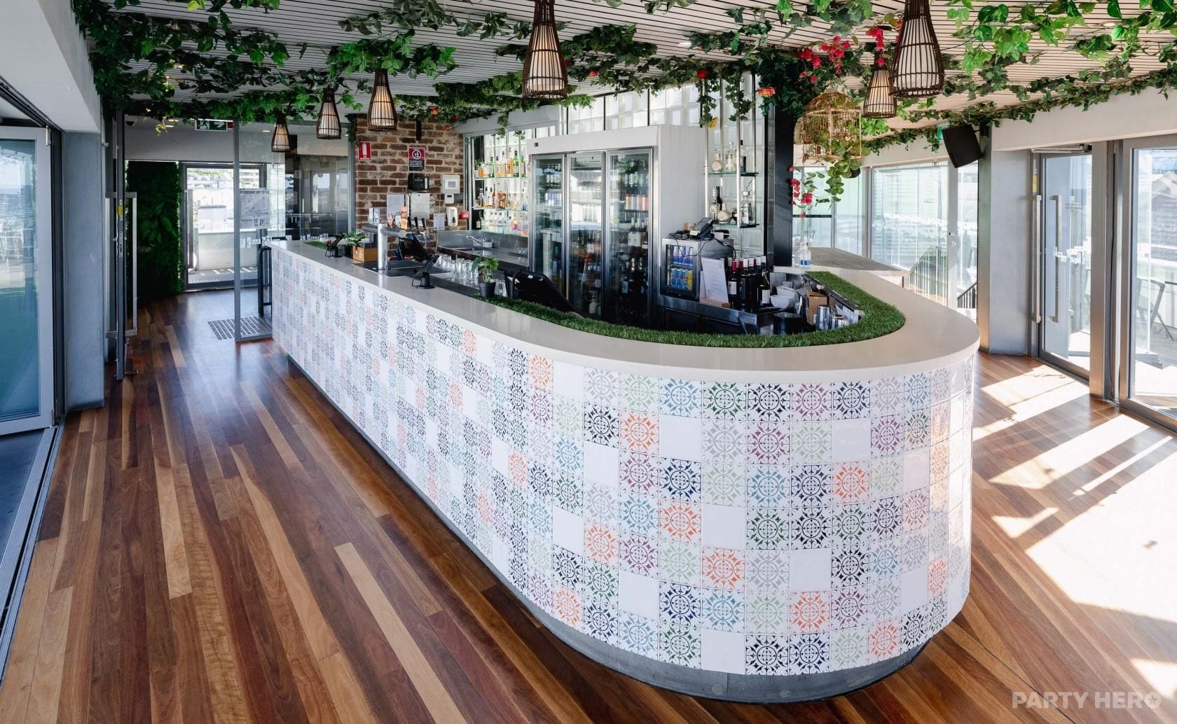 Rooftop Garden Bar at New Brighton Hotel - party venue hire
