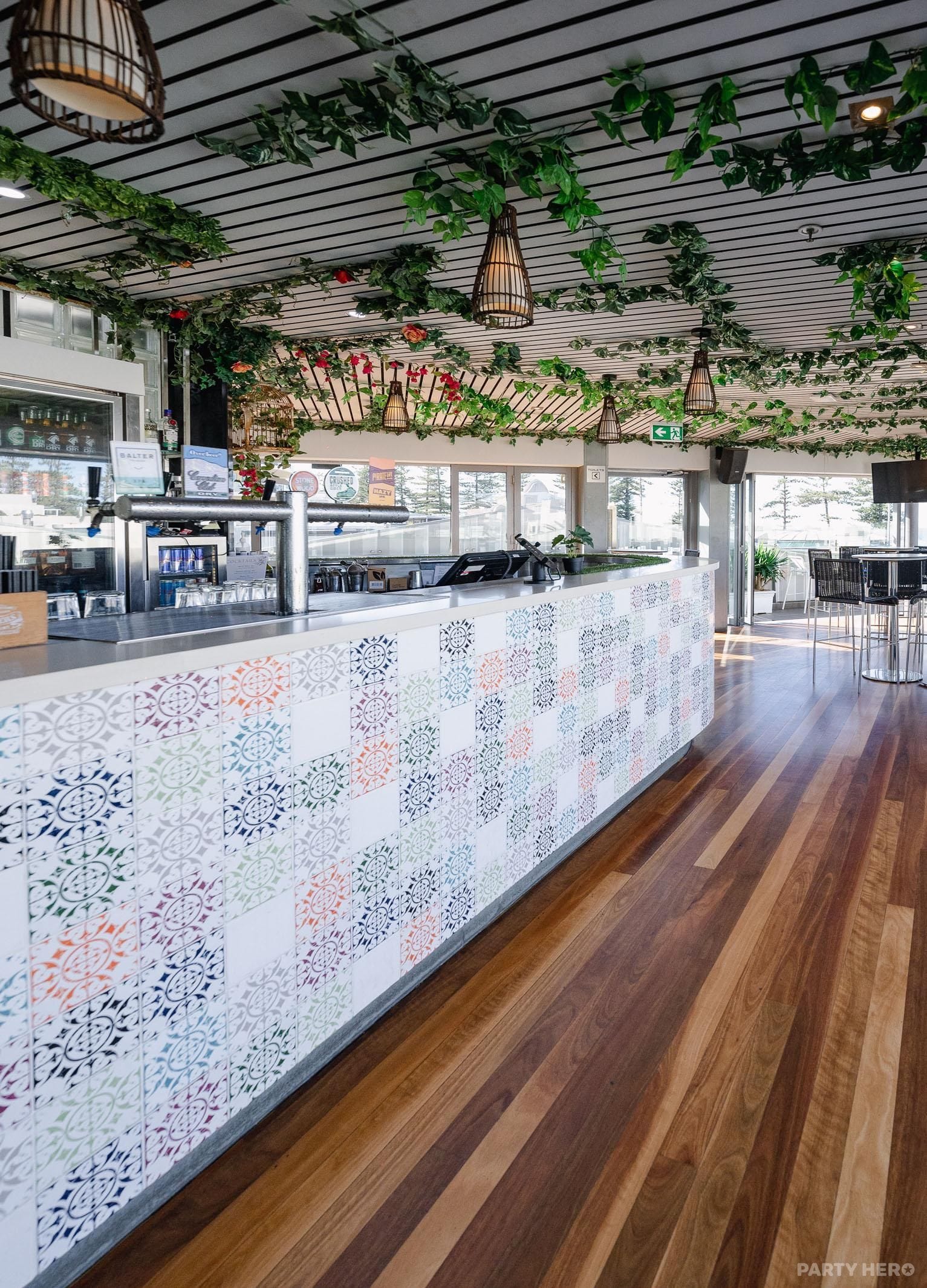 Rooftop Garden Bar at New Brighton Hotel - party venue hire