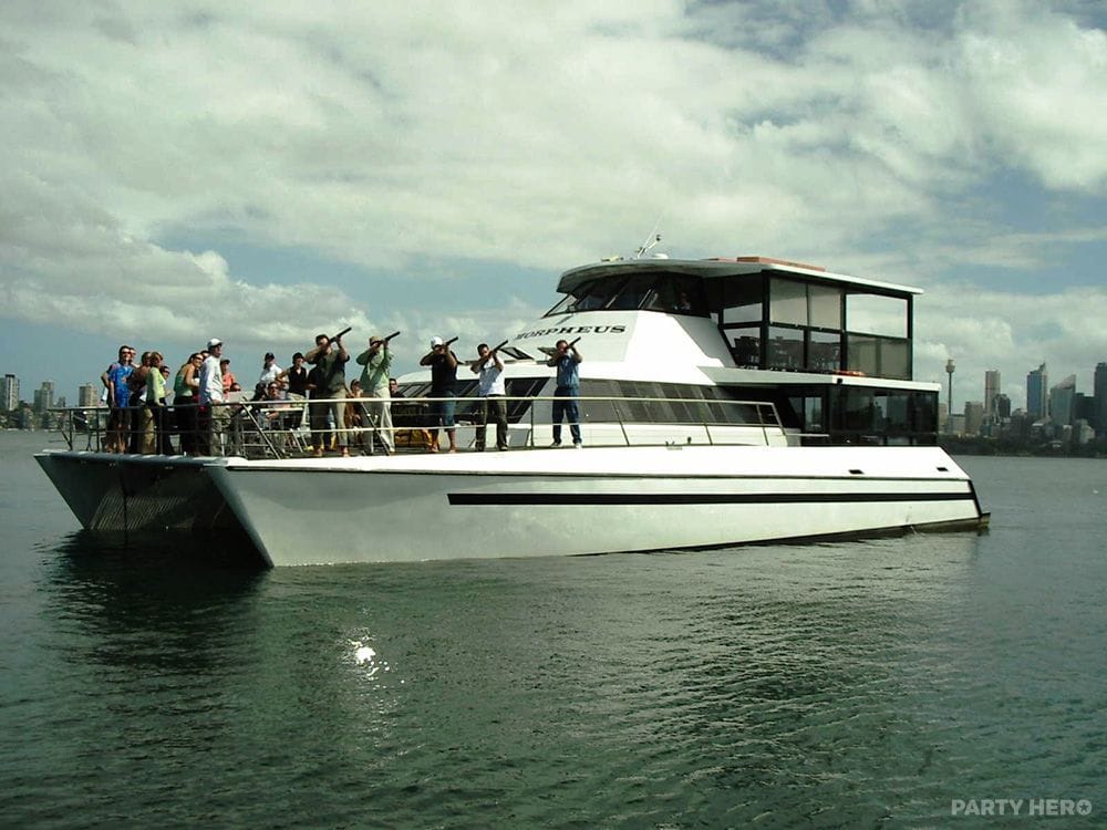 Morpheus large function boat hire on Sydney Harbour
