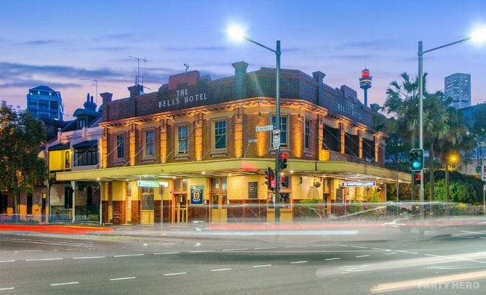 The Bells Hotel - party venue in Sydney
