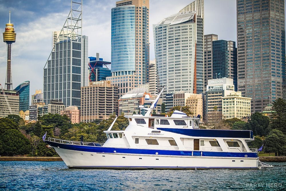 Ariston yacht hire on Sydney Harbour