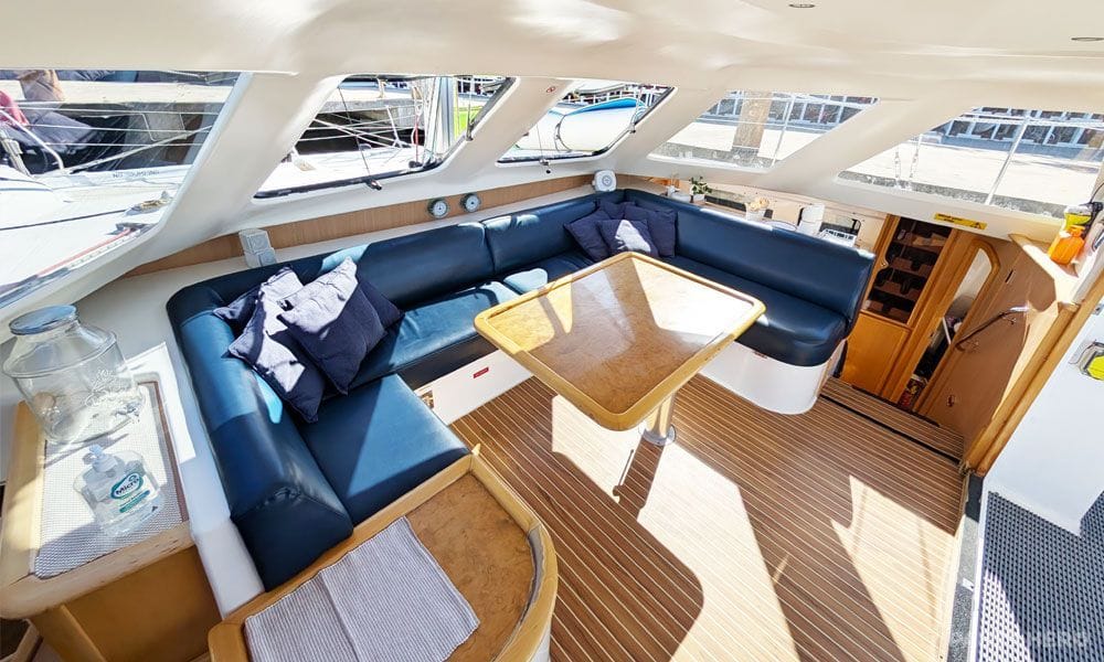 Elysium II catamaran hire on Sydney Harbour