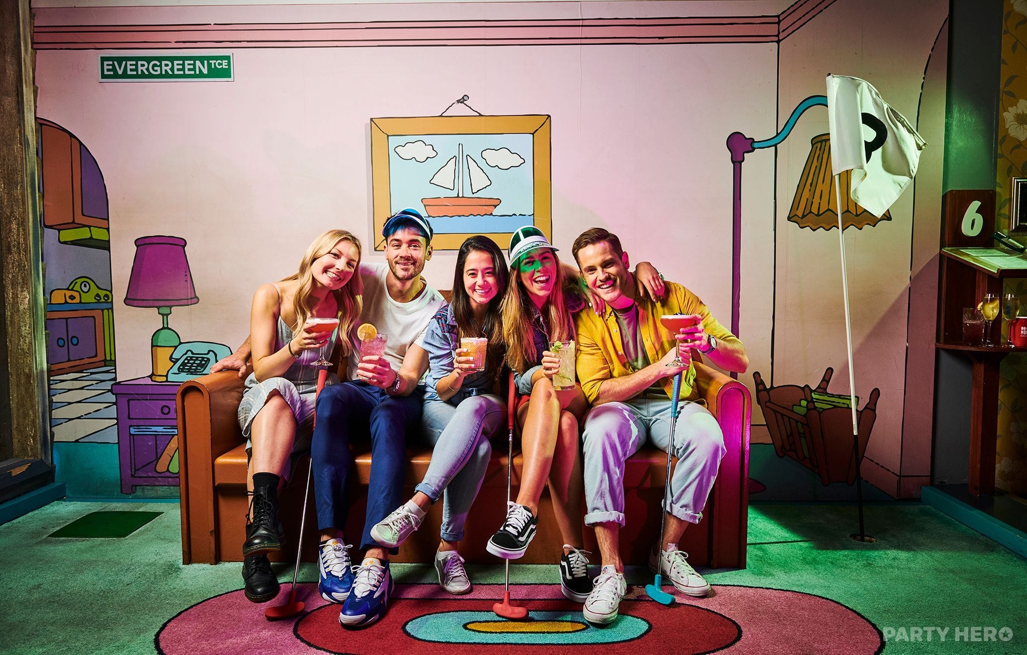Holey Moley Chatswood mini golf in Sydney - group bookings
