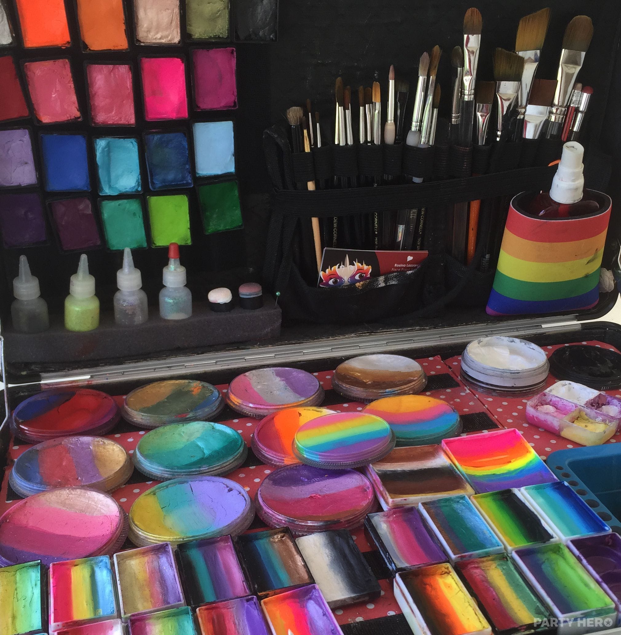 Rosy Red Face Painting - entertainment in Melbourne