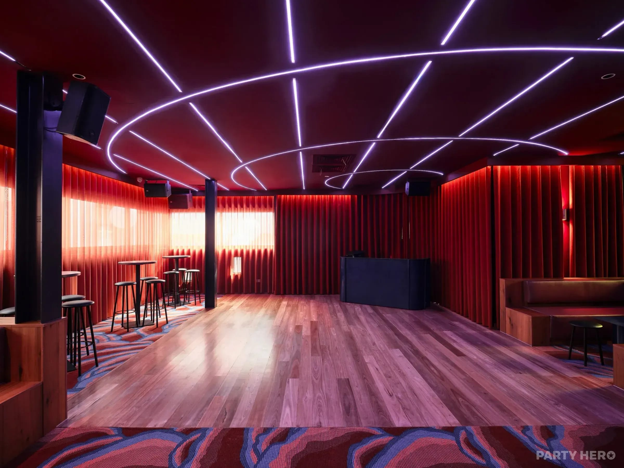 Upstairs at Royal Saxon - party venue in Melbourne