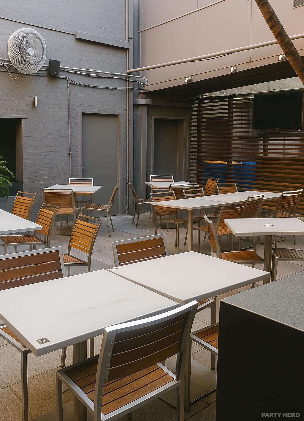 Outdoor Area at Woolpack Hotel - party venue hire