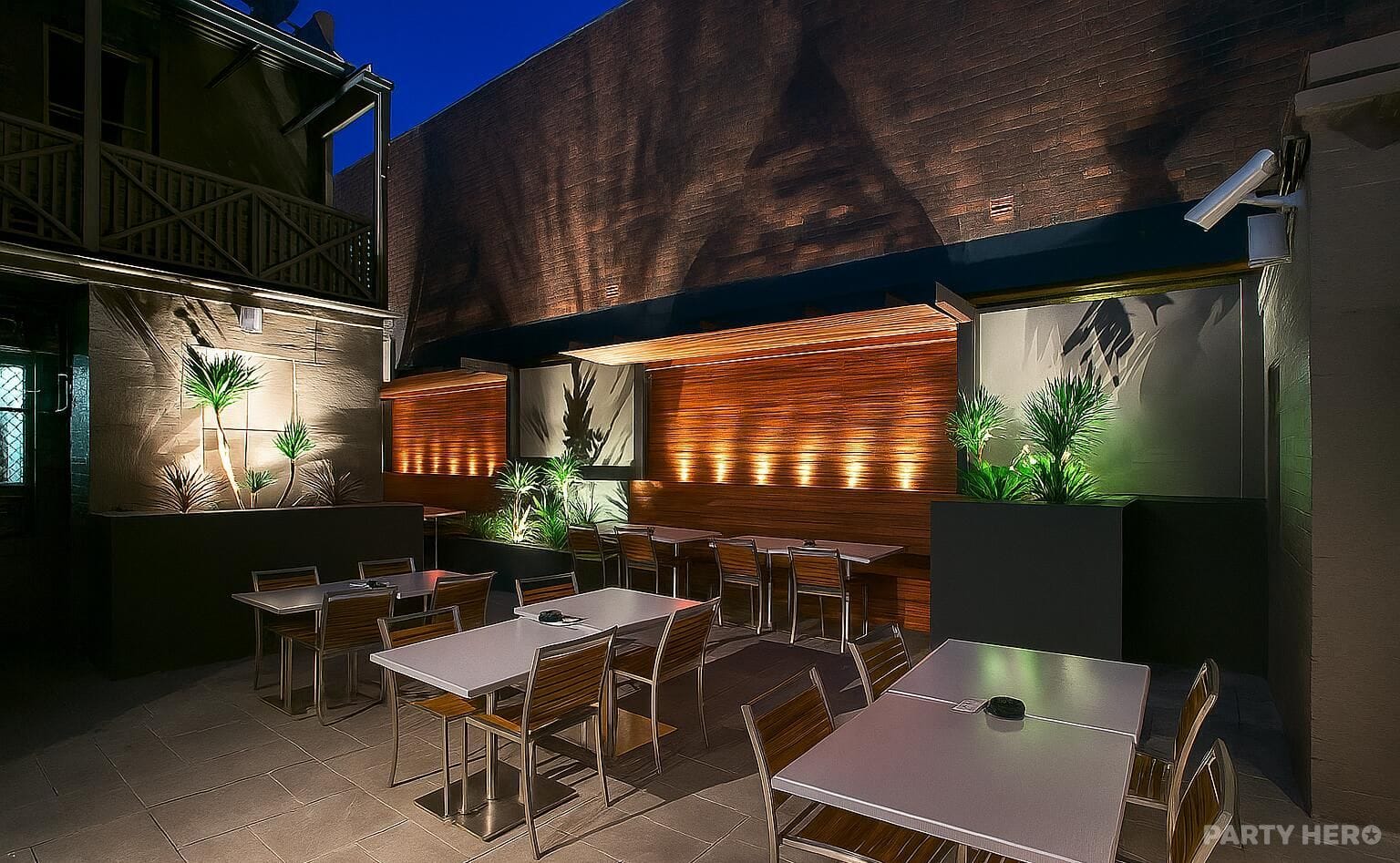 Outdoor Area at Woolpack Hotel - party venue hire