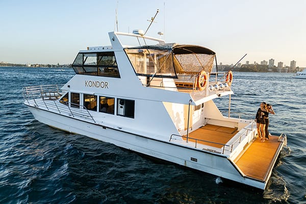Party boat on Sydney Harbour booked through Easy Boat Hire