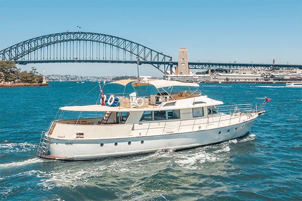 Private boat available for hire on Sydney Harbour through Easy Boat Hire