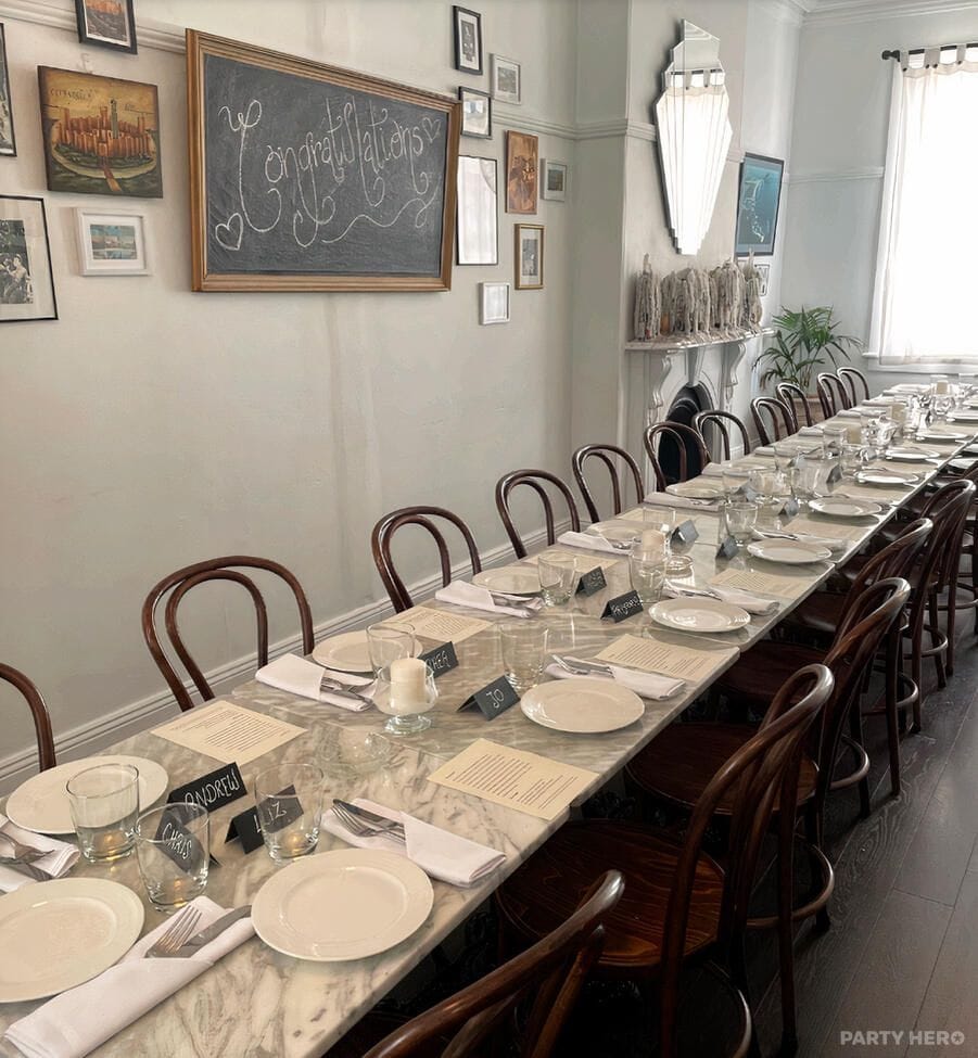 Private Dining Room at Osteria di Russo & Russo - party venue hire