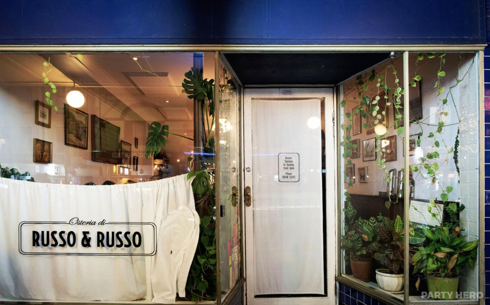 Private Dining Room at Osteria di Russo & Russo - party venue hire