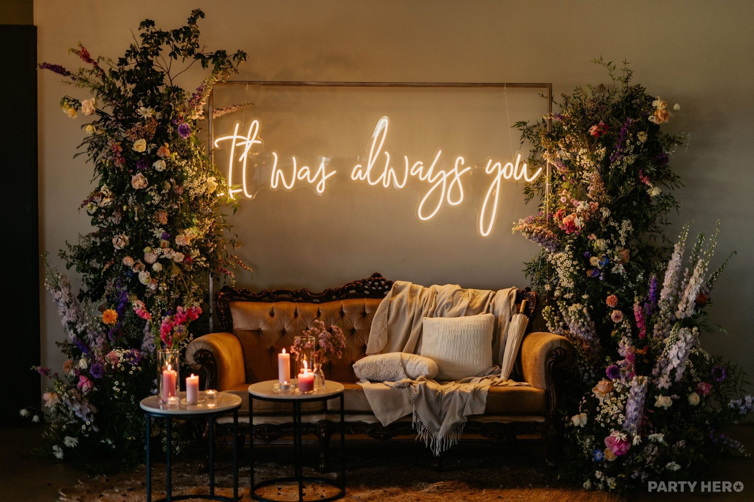 Love Glows - party decorations in Newcastle
