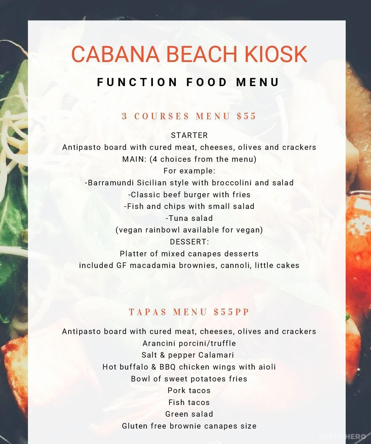 Cabana Beach Kiosk at undefined - party venue hire