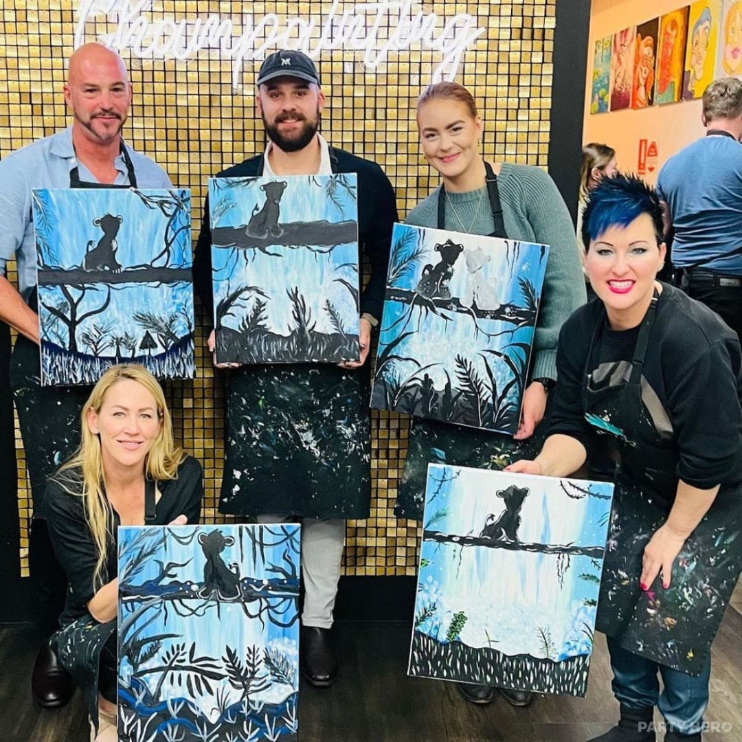Champainting South Melbourne - paint and sip in Melbourne