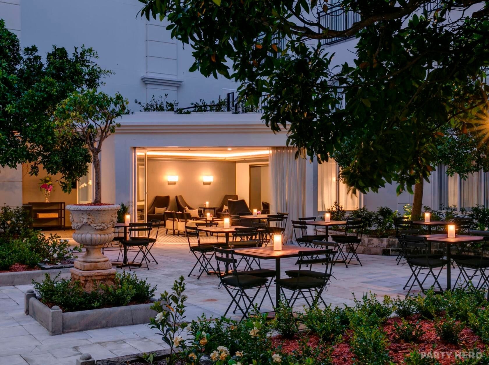 Courtyard at InterContinental Sydney Double Bay - party venue hire