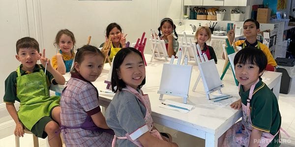 Wave Art paint & sip in Sydney - group bookings