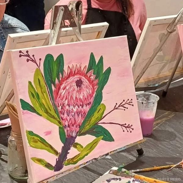 Wave Art paint & sip in Sydney - group bookings
