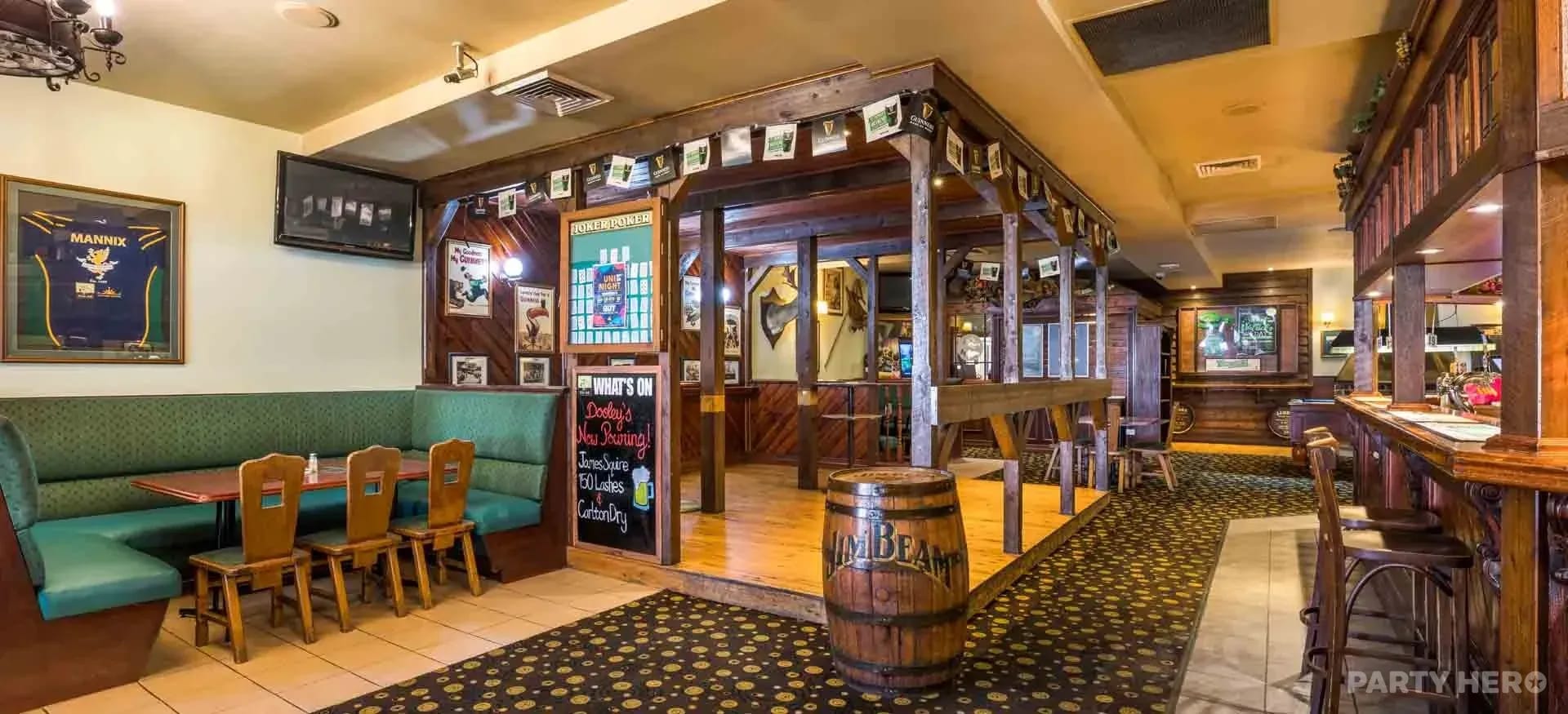 Dooley's Irish Bar at Monash Hotel - party venue in Melbourne