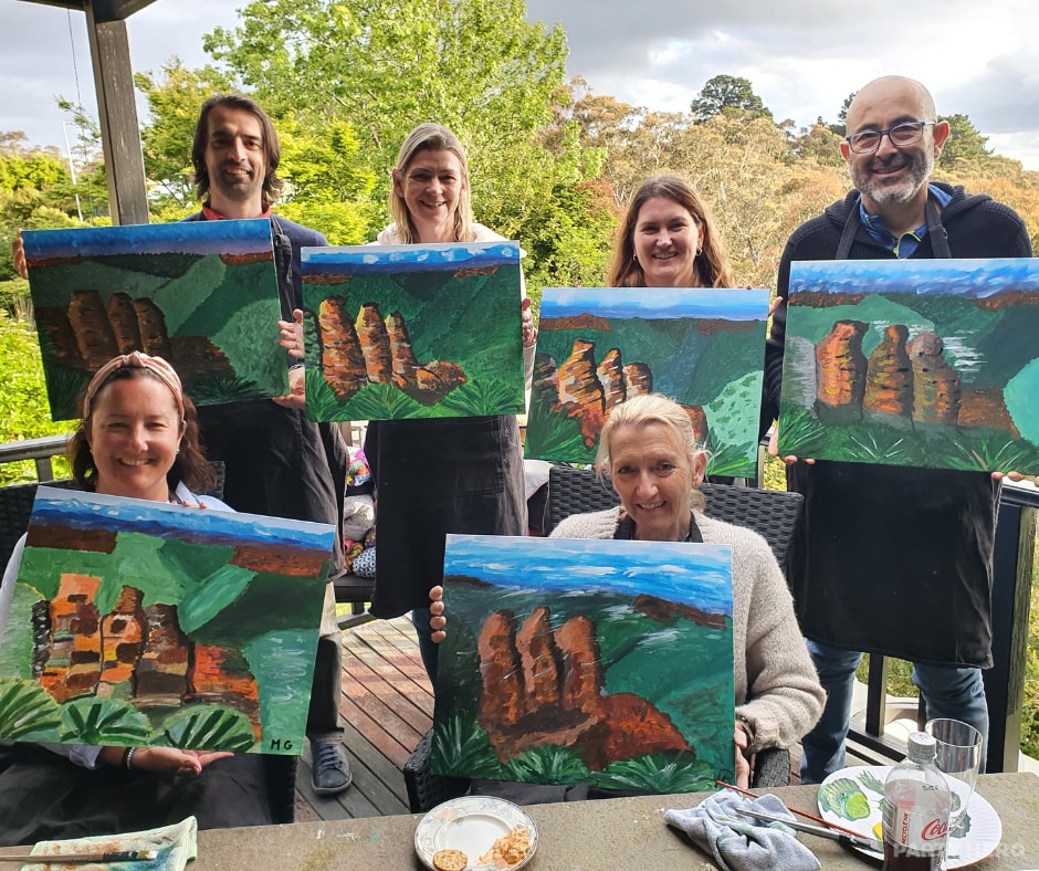 Ladybird Design Creative - paint and sip in the Blue Mountains