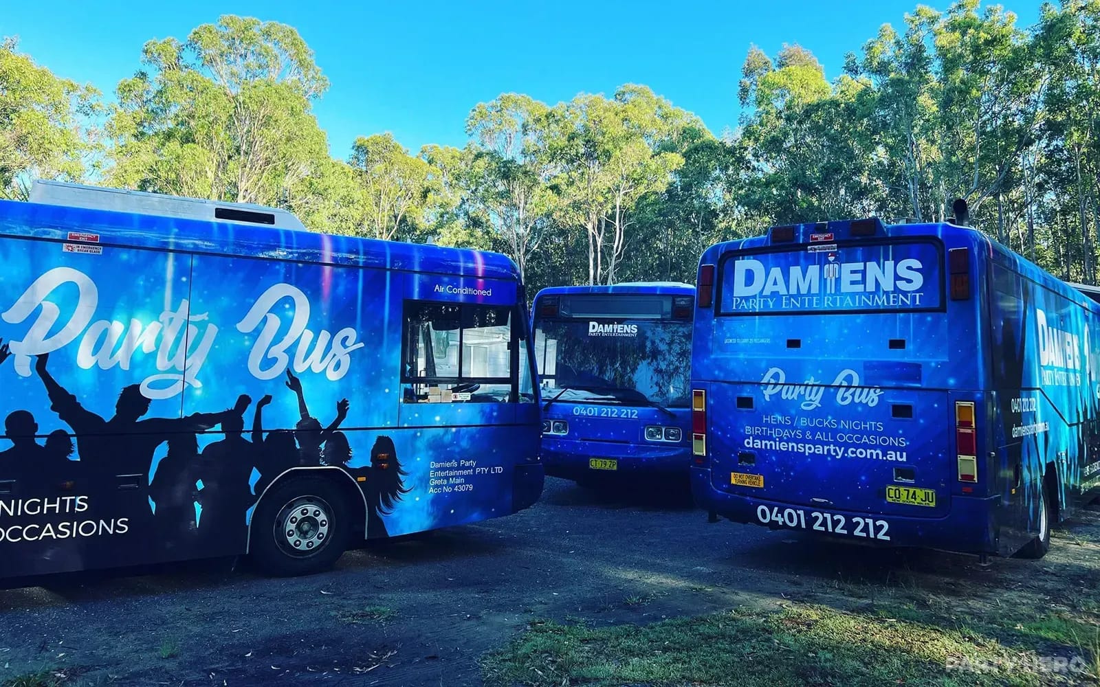 Damien's Party Bus - party bus hire on the Central Coast