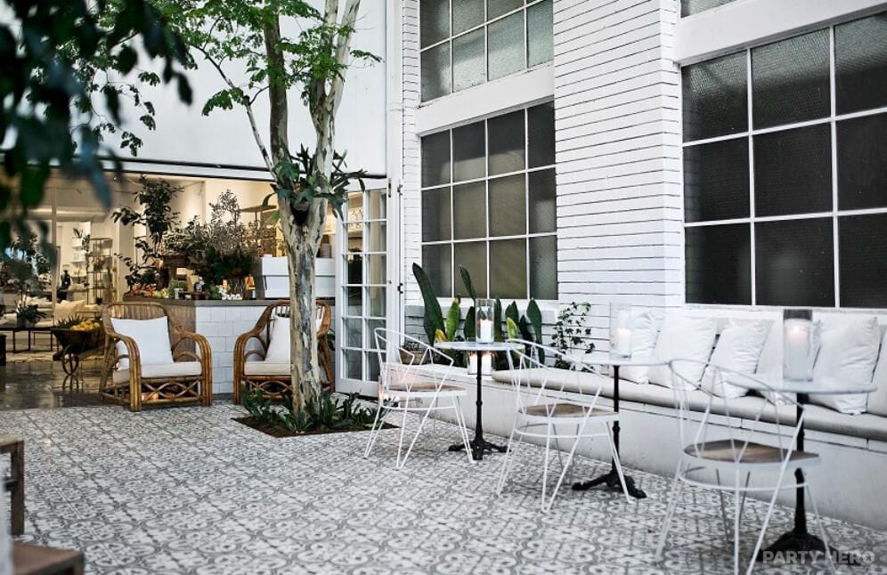 Moroccan Courtyard at La Porte Space - party venue hire