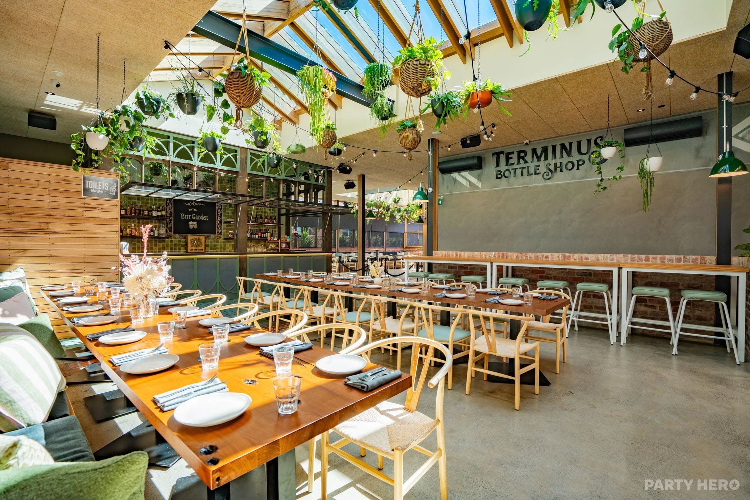 Beer Garden at The Terminus Hotel - party venue in Melbourne