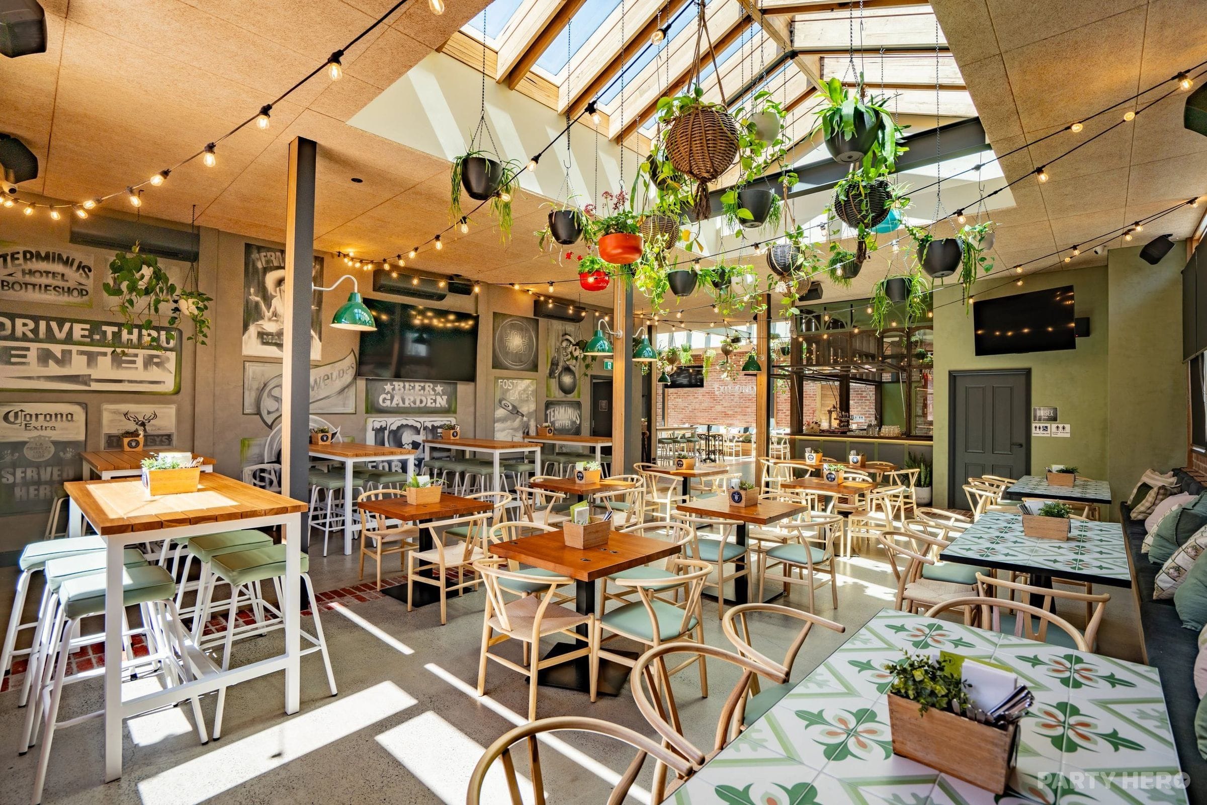 Beer Garden at The Terminus Hotel - party venue in Melbourne