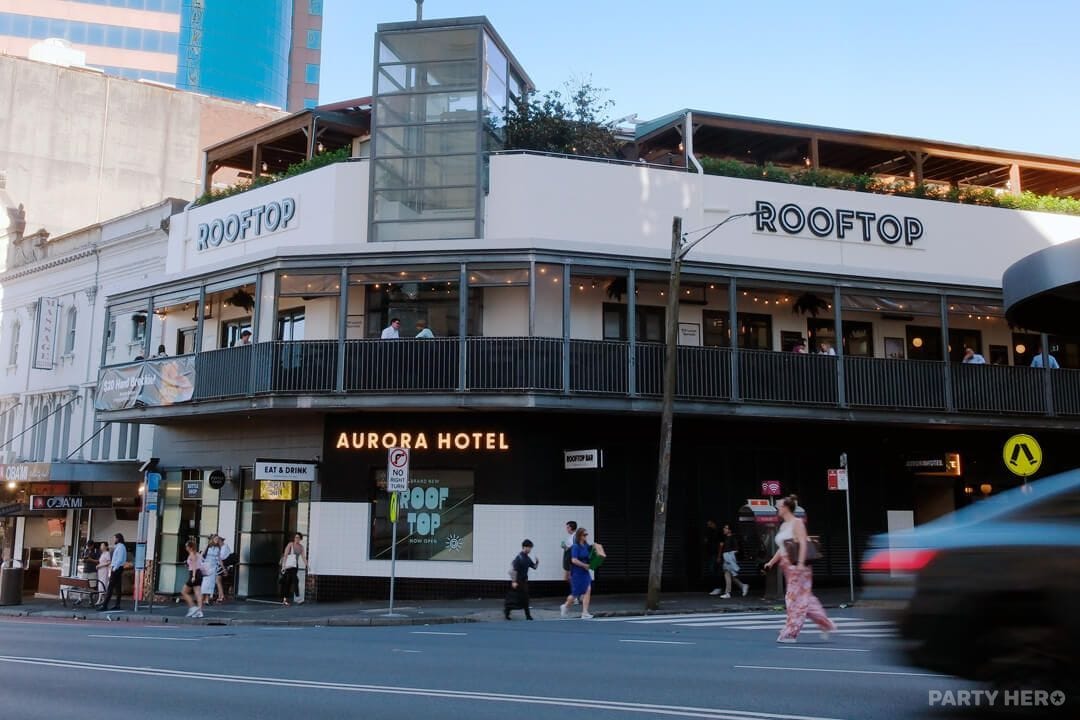 Aurora Rooftop Hotel - party venue in Sydney