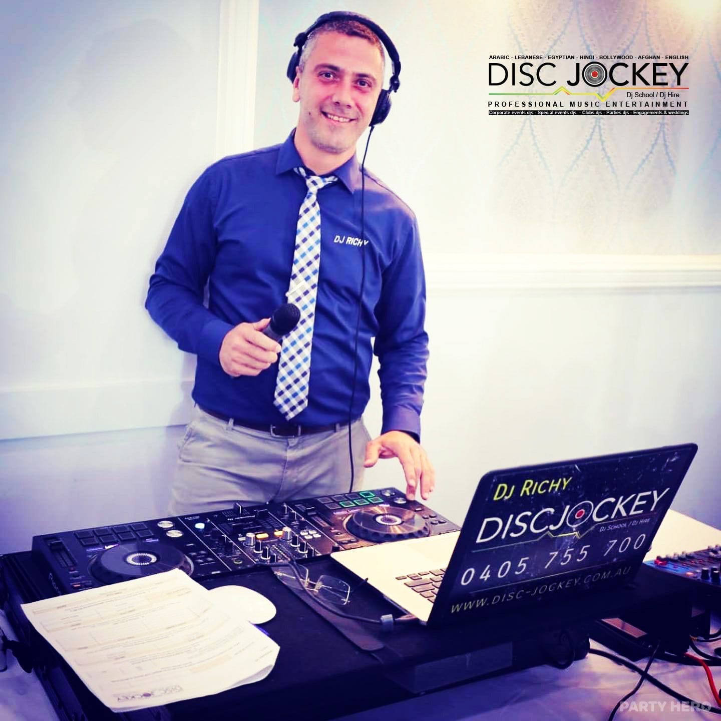 DJ Richy activity in Sydney - group bookings