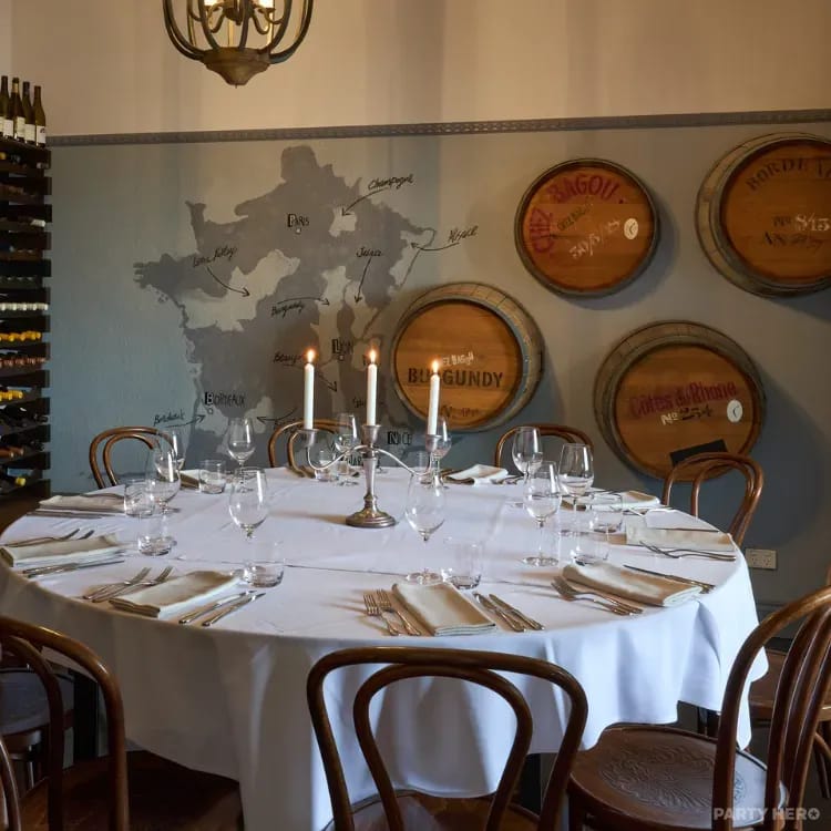 The Front Dining Room at Chez Bagou - party venue in Melbourne