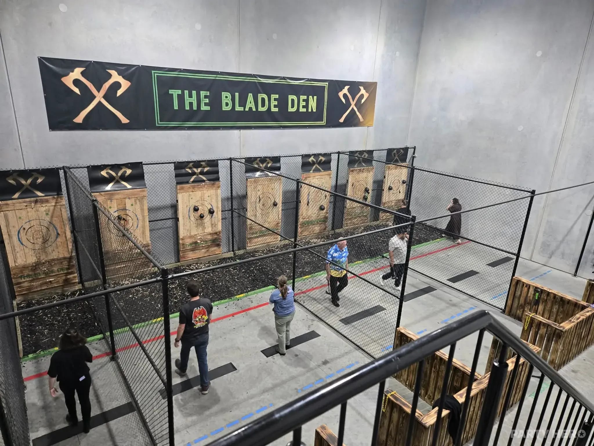 The Blade Den axe throwing in Sydney - group bookings