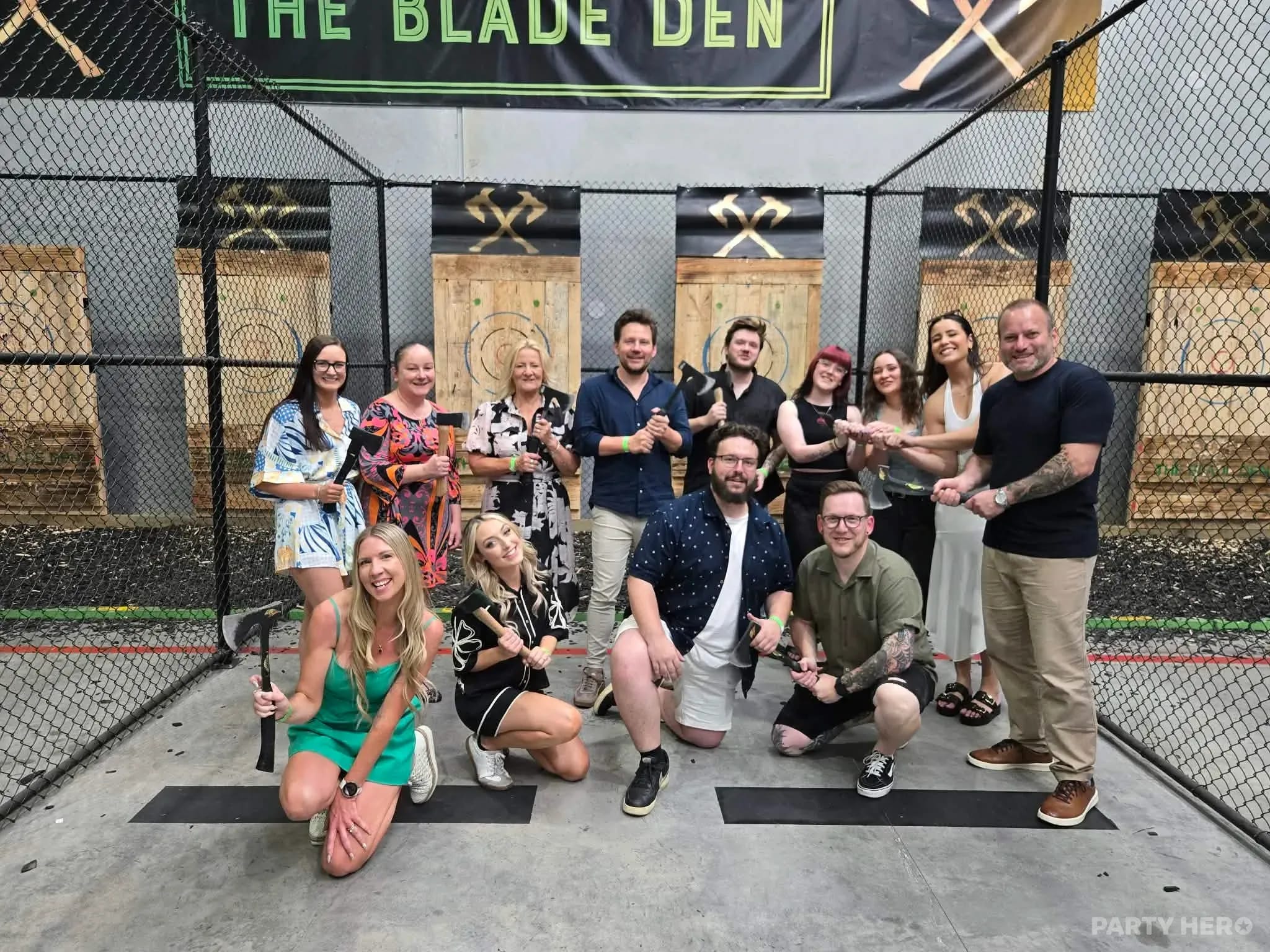 The Blade Den axe throwing in Sydney - group bookings