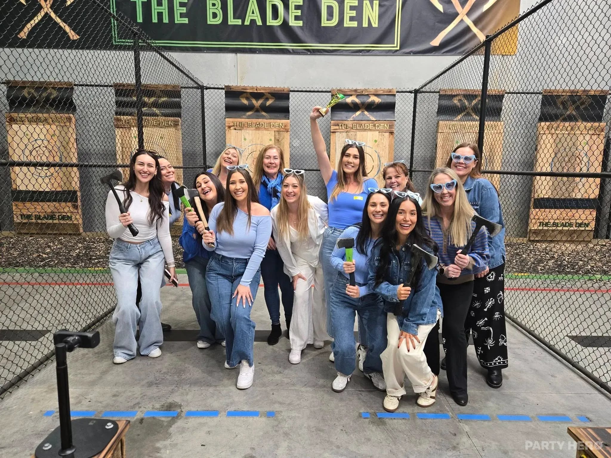 The Blade Den axe throwing in Sydney - group bookings