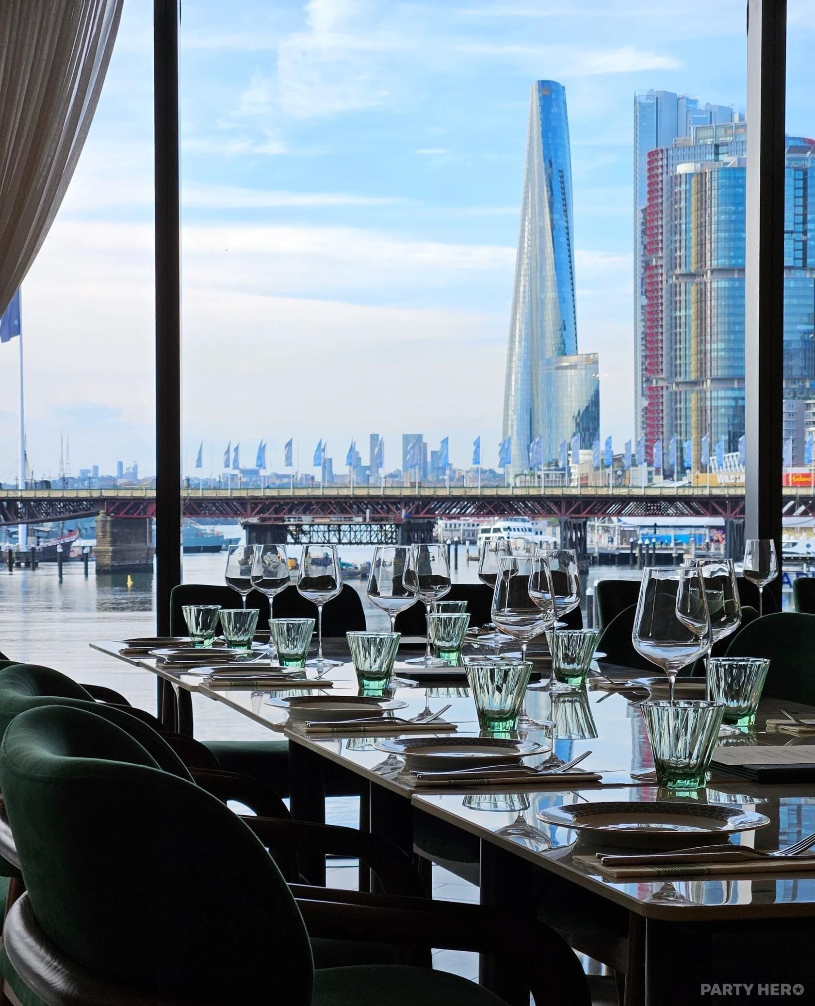 Harbour Room at Vogue Cafe Sydney - party venue hire