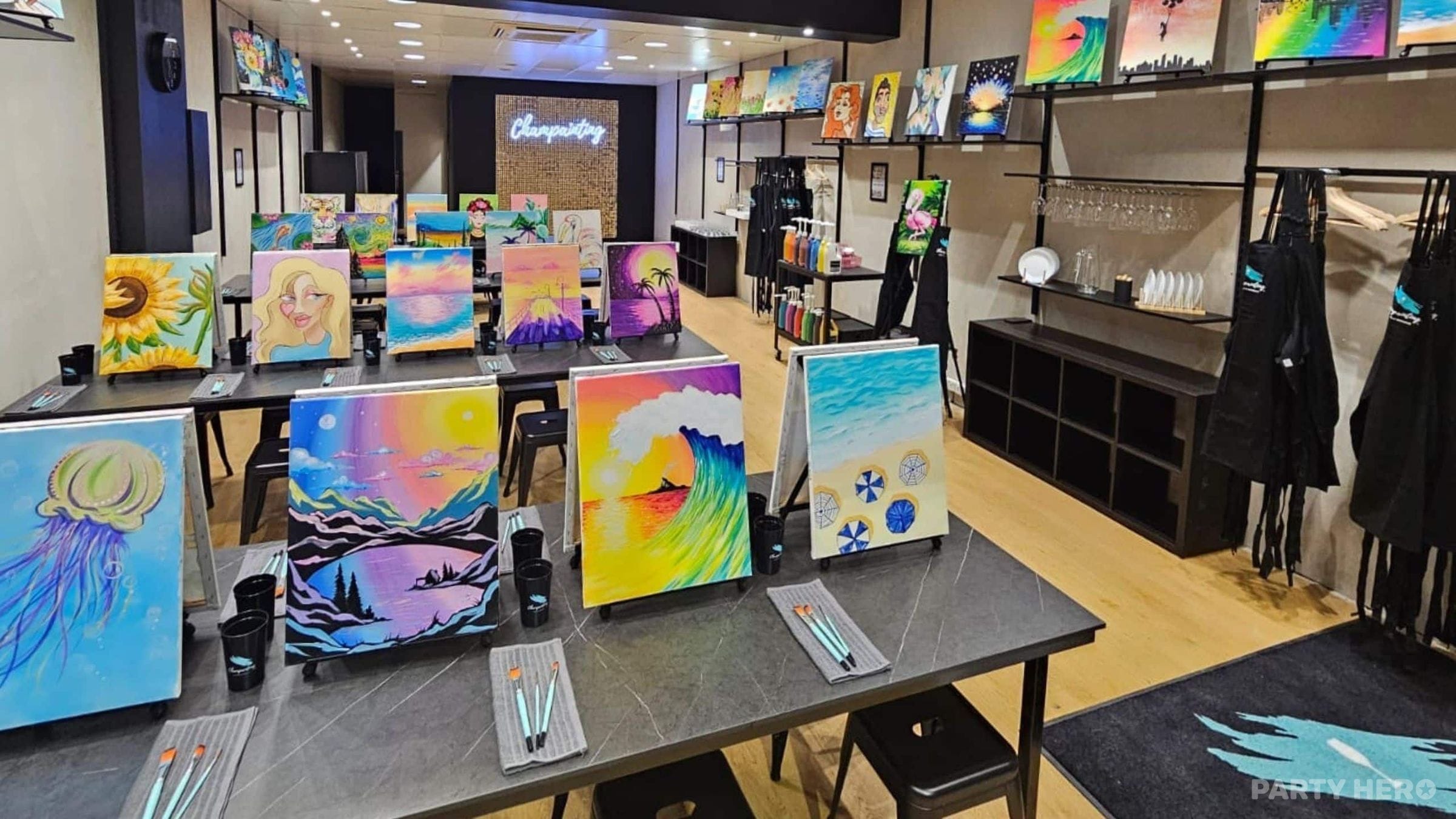 Champainting Berwick - paint and sip in Melbourne