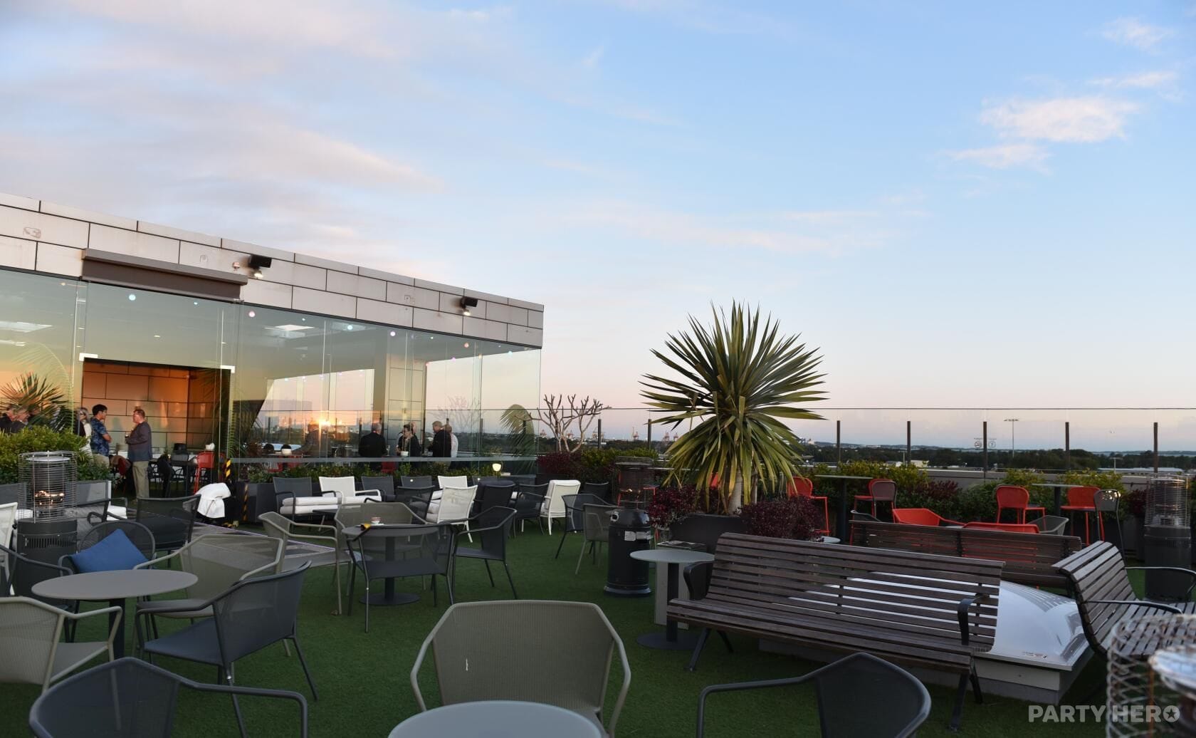 Plane Spotter Garden Bar at The Branksome Hotel & Residences - party venue hire