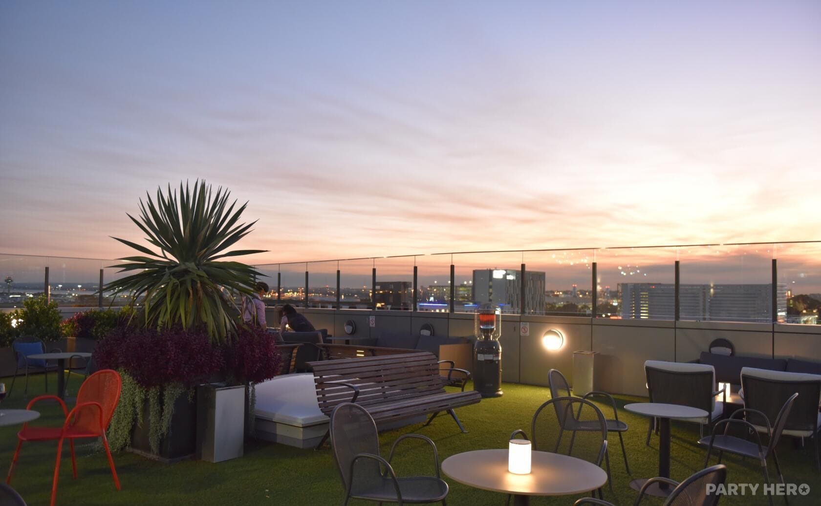 Plane Spotter Garden Bar at The Branksome Hotel & Residences - party venue hire