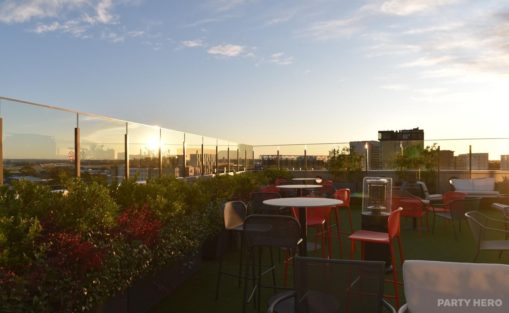 Plane Spotter Garden Bar at The Branksome Hotel & Residences - party venue hire