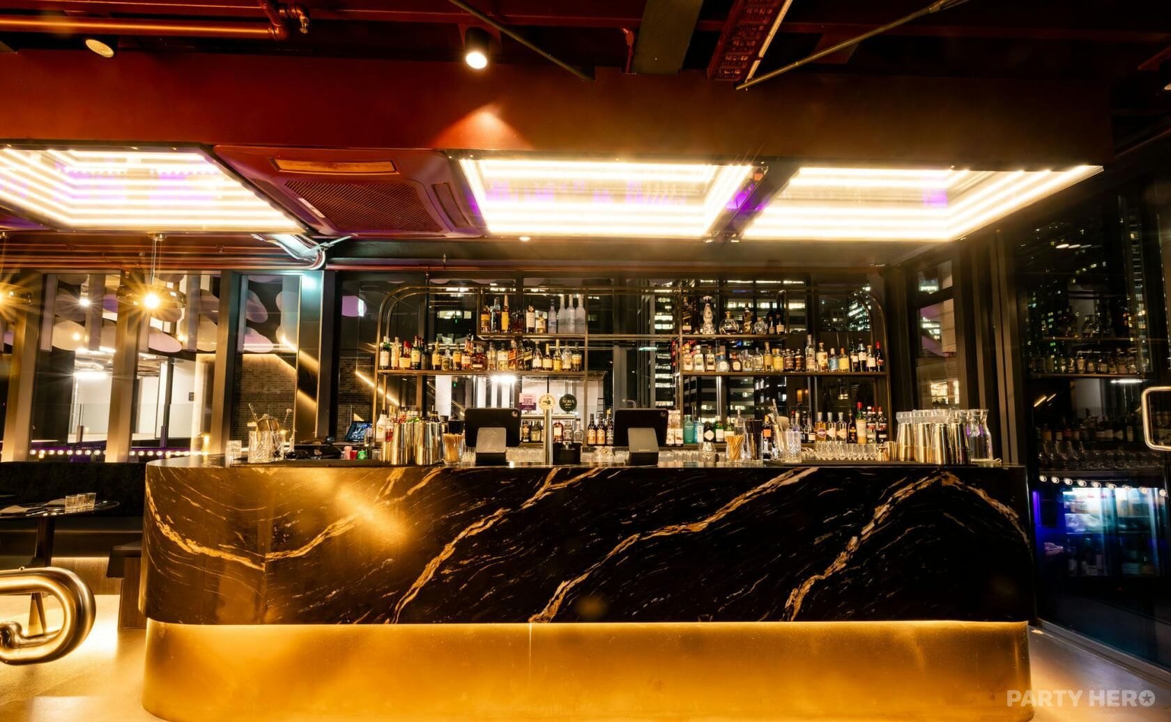 Rooftop Terrace & Bar at Sora Rooftop Bar - party venue hire